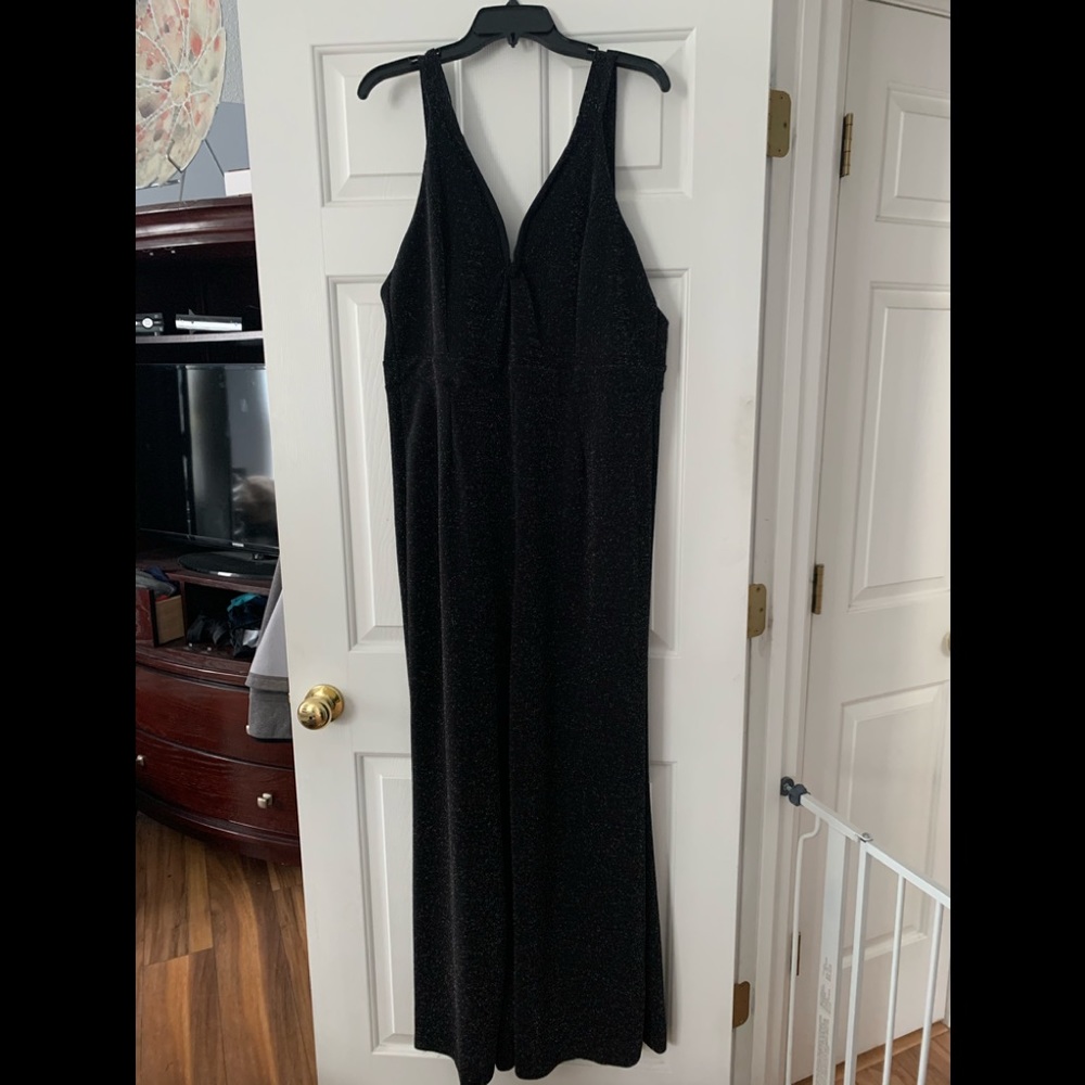 Aqua Sparkle Jumpsuit size 1X NWOT